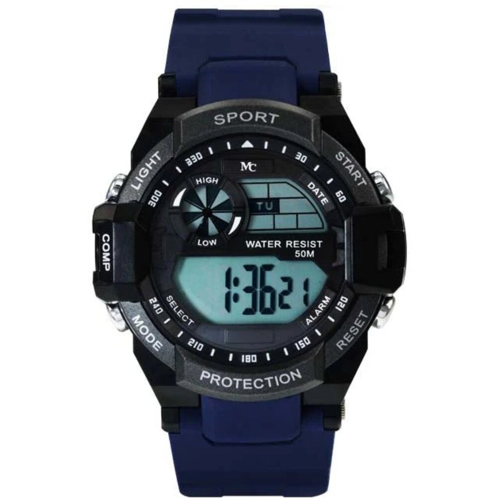 50mm Women Men's Sport Alarm Digital Quartz Military Army Waterproof Wrist Watch